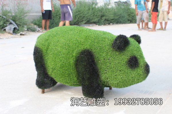 医院玻璃钢熊猫雕塑 医院玻璃钢熊猫雕塑