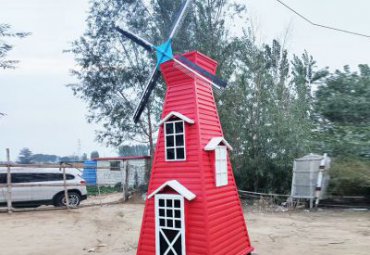 游乐场玻璃钢风车景观雕塑