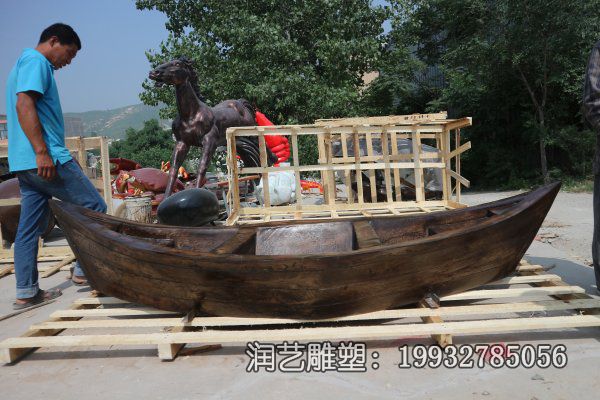 景区玻璃钢船景观雕塑 景区玻璃钢船景观雕塑
