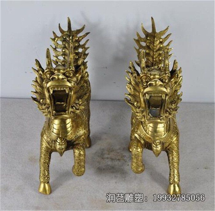 小区麒麟动物铜雕 小区麒麟动物铜雕