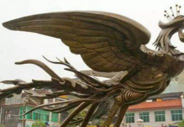 商场凤凰动物铜雕