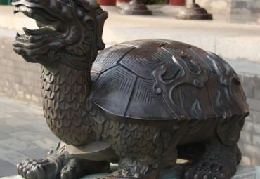 草坪龙龟动物铜雕