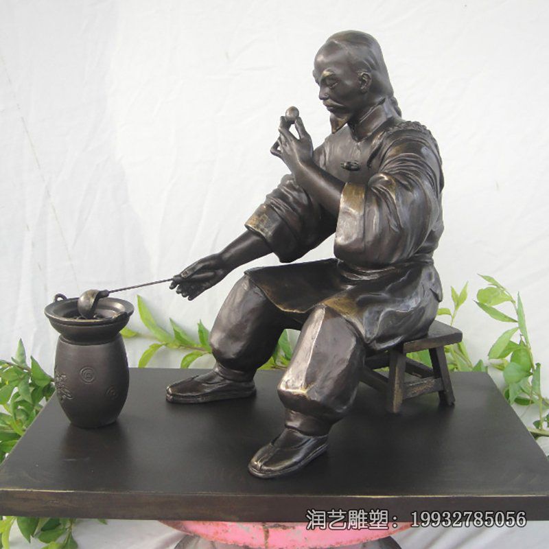 医院中医人物铜雕 医院中医人物铜雕