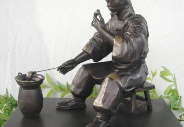 医院中医人物铜雕