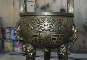 广场香炉景观铜雕