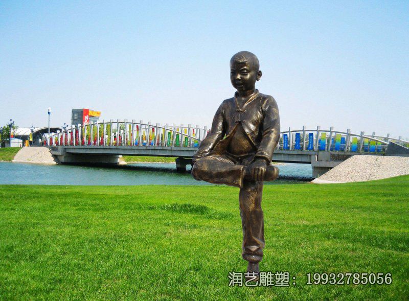 小区儿童人物铜雕 小区儿童人物铜雕
