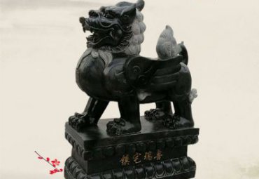 景区貔貅动物石雕