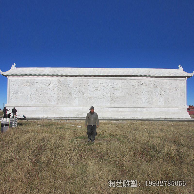 企业影壁景观石雕 企业影壁景观石雕