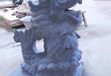 小区龙动物石雕