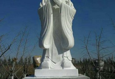 学校老子人物石雕