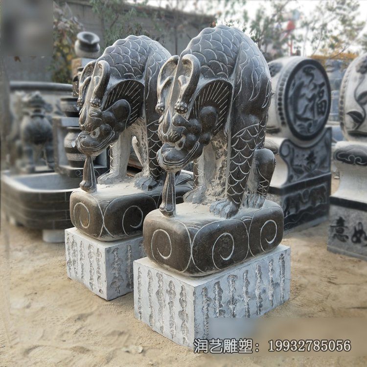 企业吸水兽动物石雕 企业吸水兽动物石雕