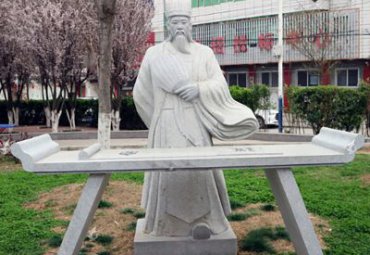 景区诸葛亮人物石雕
