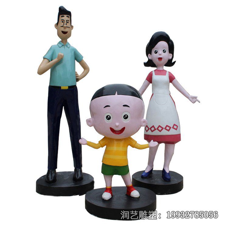 酒店玻璃钢大头儿子雕塑 酒店玻璃钢大头儿子雕塑