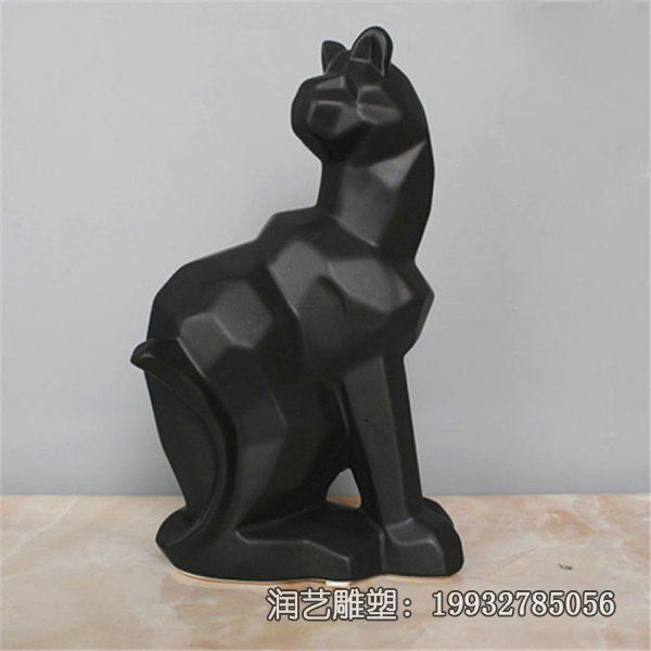 公园玻璃钢猫动物雕塑 公园玻璃钢猫动物雕塑