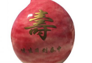 酒店玻璃钢桃子雕塑