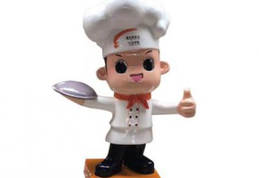 企业玻璃钢厨师卡通雕塑