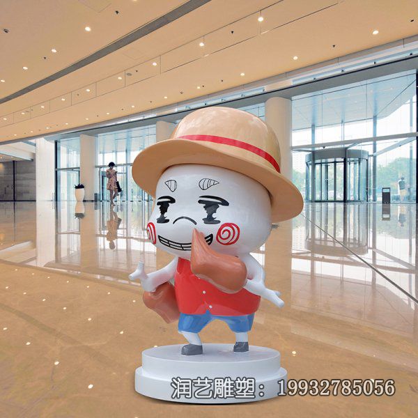酒店玻璃钢公仔雕塑 酒店玻璃钢公仔雕塑