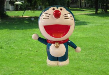 游乐场玻璃钢哆啦A梦雕塑