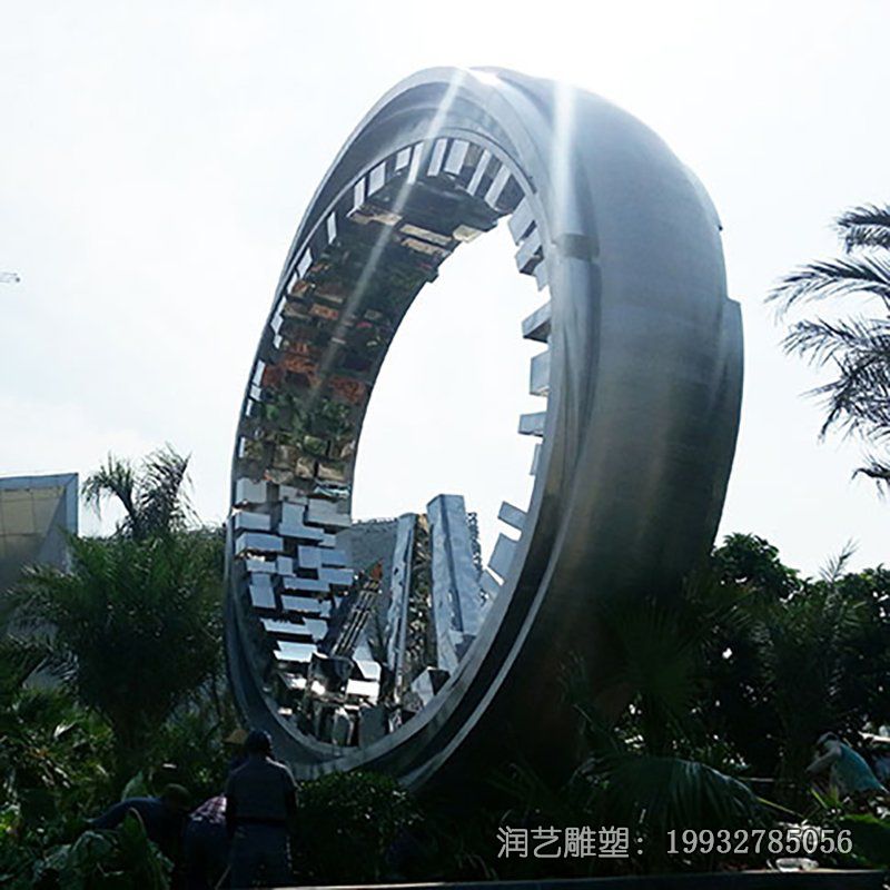 医院不锈钢齿轮景观雕塑 医院不锈钢齿轮景观雕塑