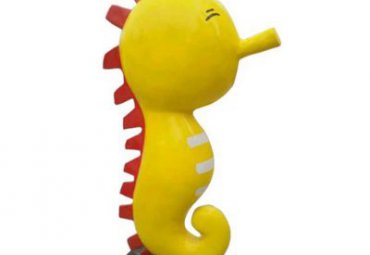 游乐场玻璃钢海马动物雕塑