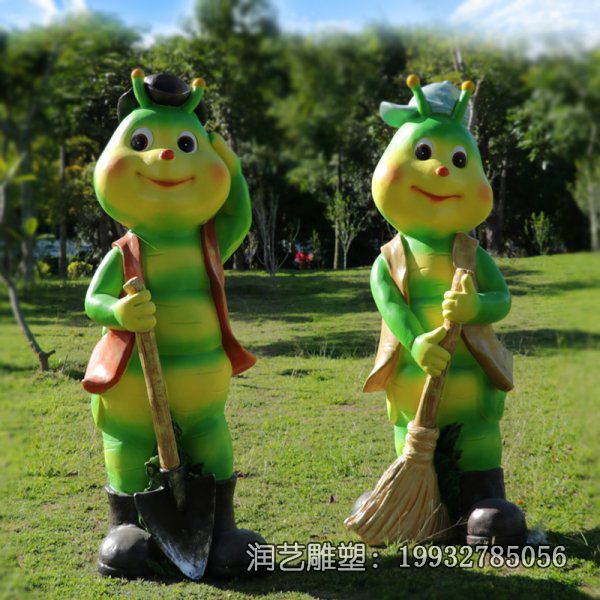 医院玻璃钢毛毛虫动物雕塑 医院玻璃钢毛毛虫动物雕塑