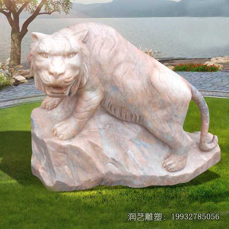 城市老虎动物石雕 城市老虎动物石雕