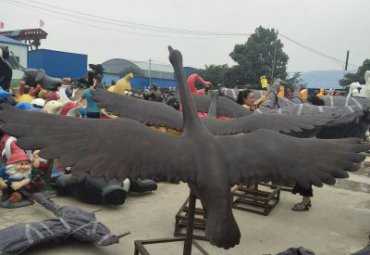 企业大雁动物铜雕