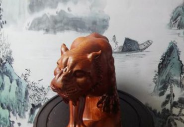 游乐场老虎动物铜雕