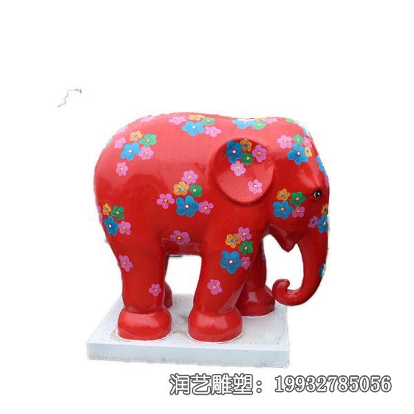 游乐场玻璃钢大象动物雕塑 游乐场玻璃钢大象动物雕塑