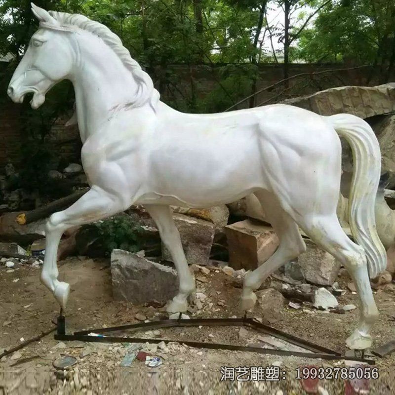 小区马动物石雕 小区马动物石雕