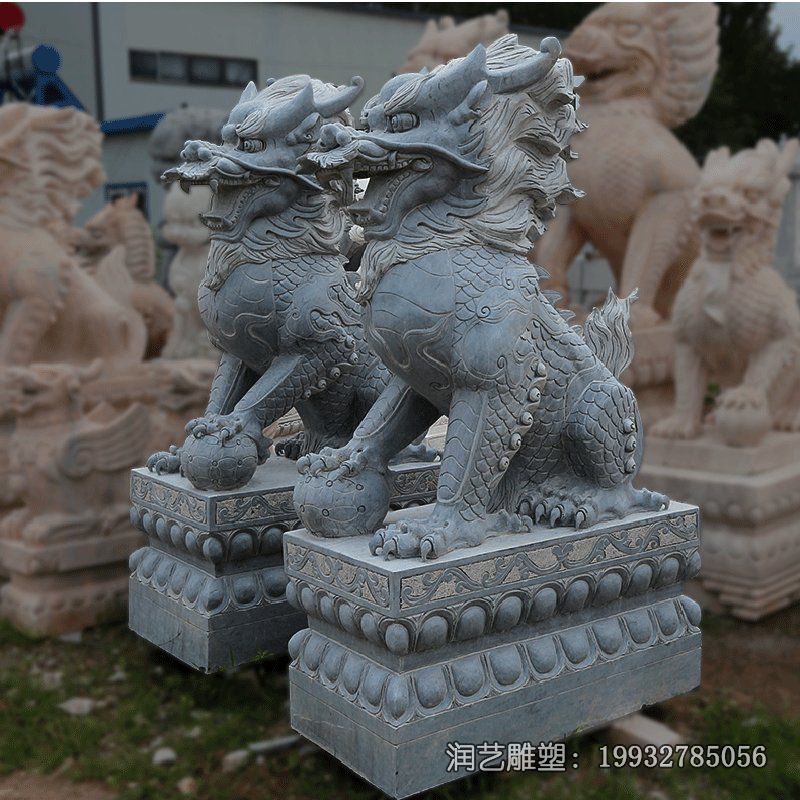 学校麒麟动物石雕 学校麒麟动物石雕