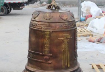 小区钟景观铜雕
