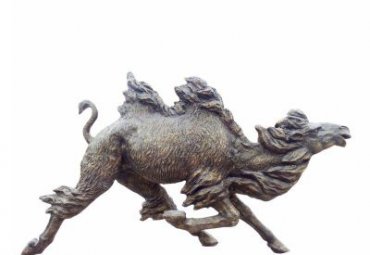 企业骆驼动物铜雕
