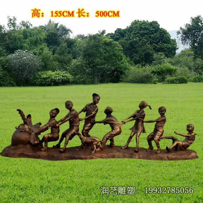公园民俗人物铜雕 公园民俗人物铜雕