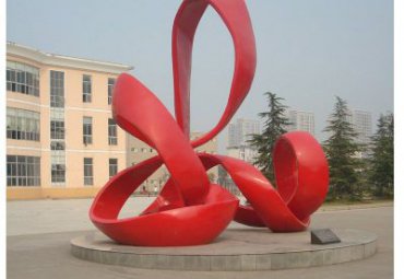学校不锈钢抽象景观雕塑