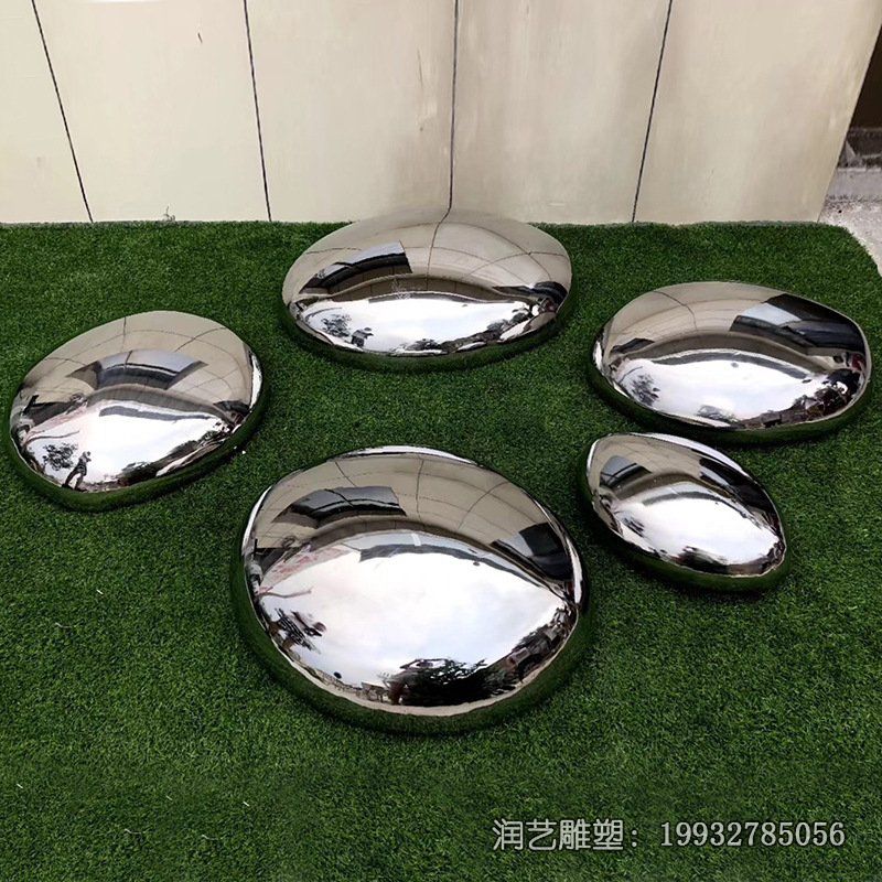 酒店不锈钢鹅卵石雕塑 酒店不锈钢鹅卵石雕塑