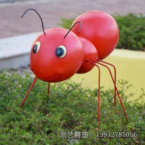 公园玻璃钢蚂蚁动物雕塑 公园玻璃钢蚂蚁动物雕塑