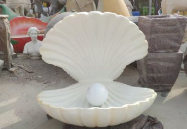 公园玻璃钢贝壳景观雕塑
