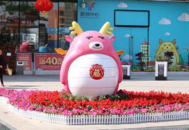 城市玻璃钢公仔卡通雕塑