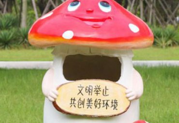 商场玻璃钢垃圾桶景观雕塑