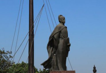 企业郑和人物石雕