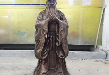公园孔子人物铜雕