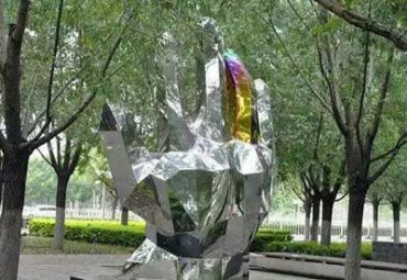 城市不锈钢手景观雕塑