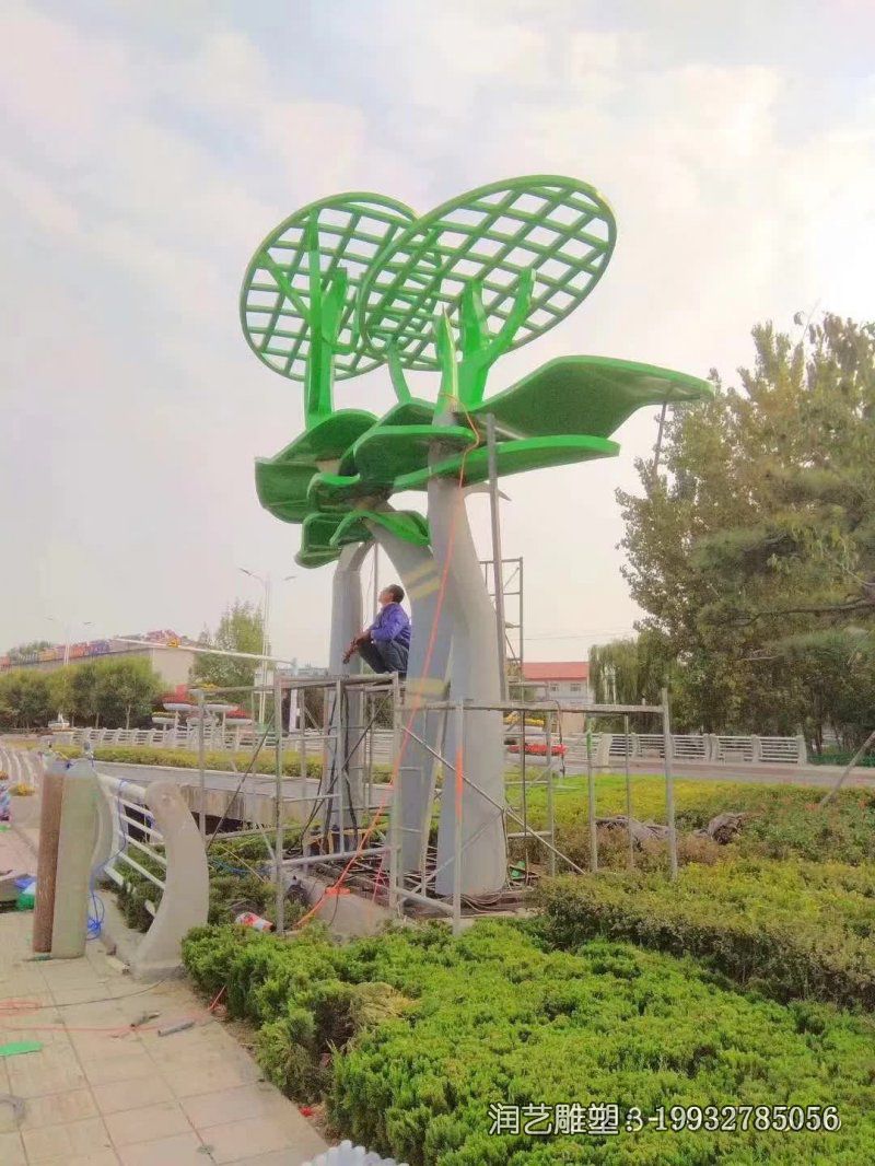 医院不锈钢树景观雕塑 医院不锈钢树景观雕塑