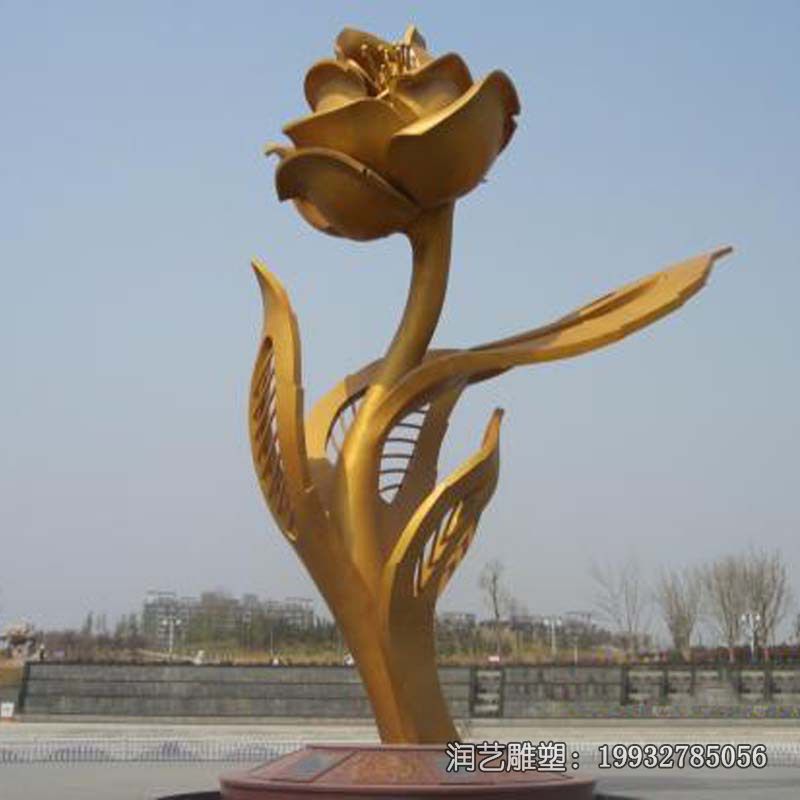 城市不锈钢紫荆花景观雕塑 城市不锈钢紫荆花景观雕塑
