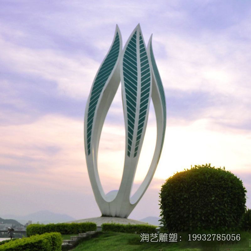 学校不锈钢花苞景观雕塑 学校不锈钢花苞景观雕塑