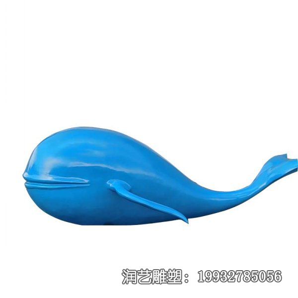 广场玻璃钢鲸鱼动物雕塑 广场玻璃钢鲸鱼动物雕塑