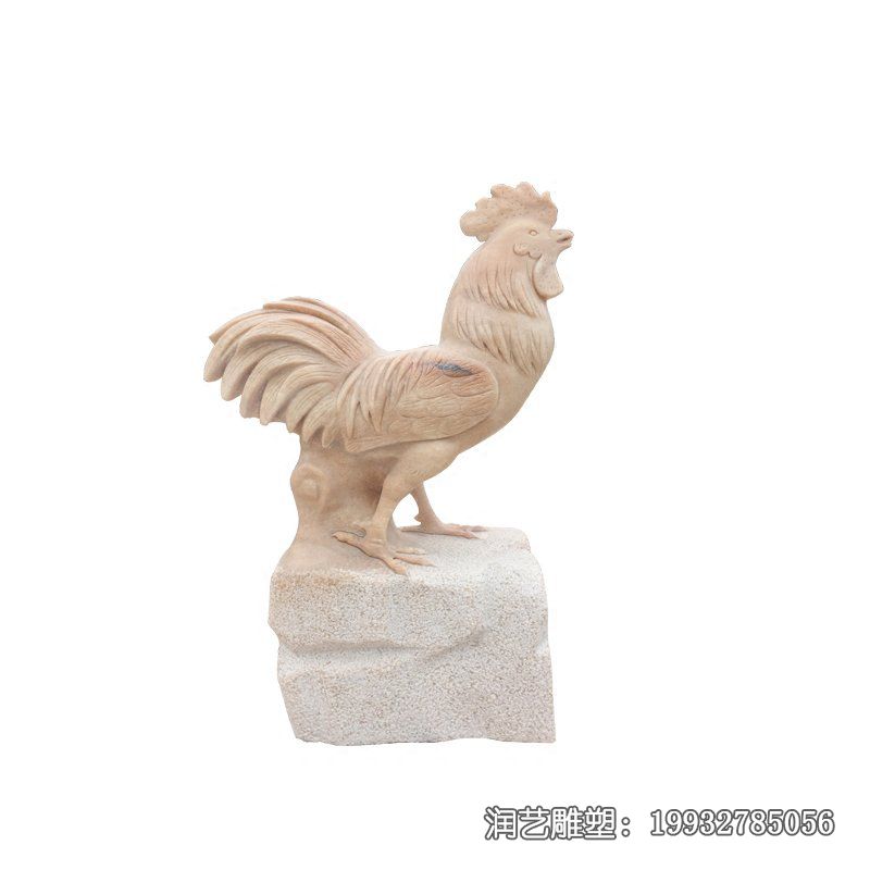 商场鸡动物石雕 商场鸡动物石雕