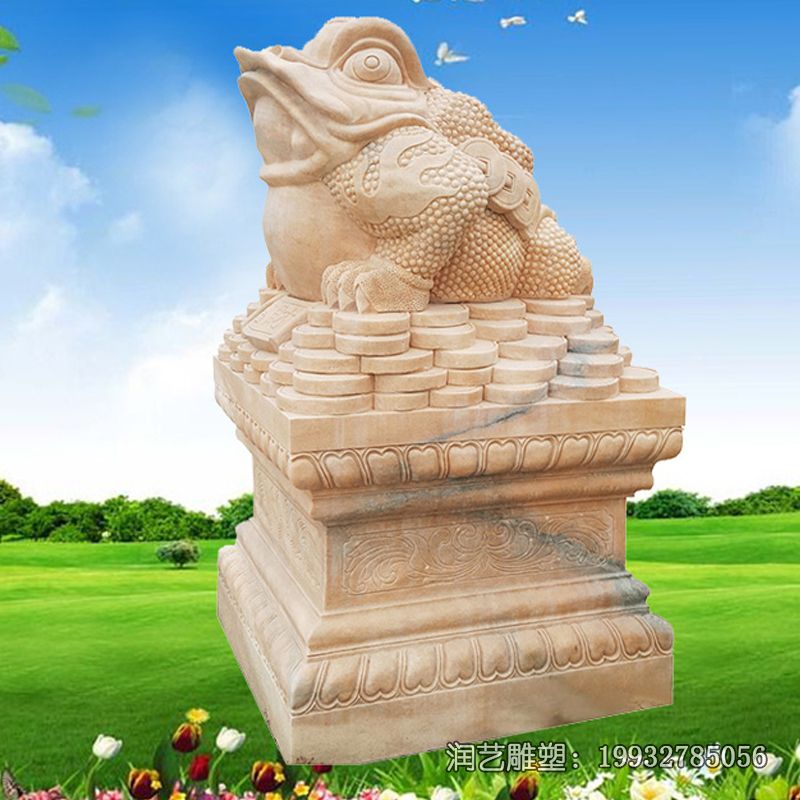 游乐场金蟾动物石雕 游乐场金蟾动物石雕