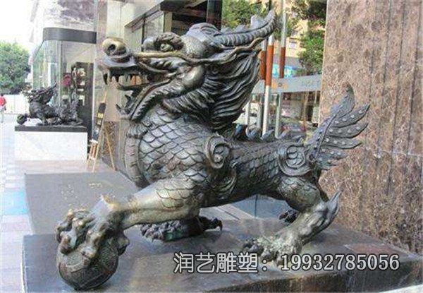 游乐场麒麟动物铜雕 游乐场麒麟动物铜雕